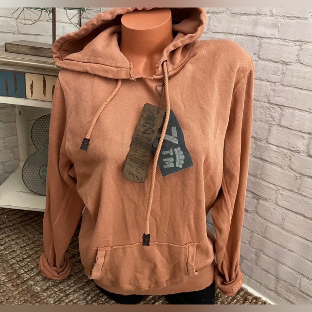 Z-Brand Terra Cotta Hoodie Sweatshirt Men’s S NEW With Tags!